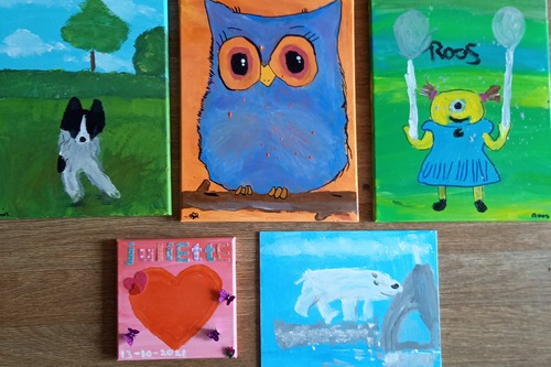 Acrylverf op doek  